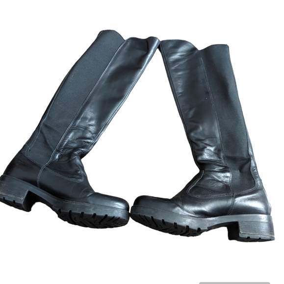 Nero Giardini Womens Black Italian Leather Knee High Boots - Picture 9 of 14